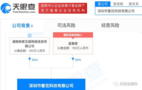 映客布局技術(shù)領(lǐng)域，成立深圳蜜花科技公司持股50%提供信息系統(tǒng)集成服務(wù)