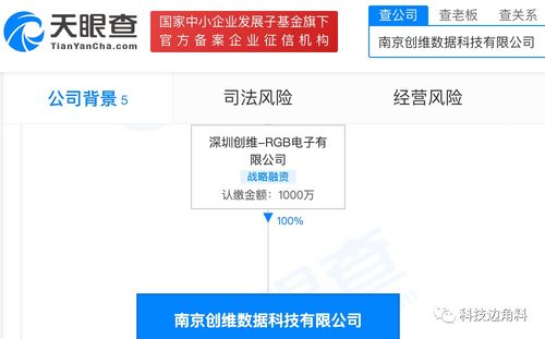 創(chuàng)維RGB于南京成立數(shù)據(jù)科技公司，拓展稅務(wù)與信息系統(tǒng)集成服務(wù)
